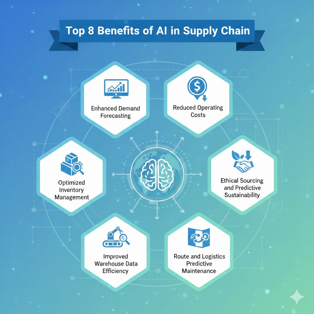 Top 8 Benefits of AI in Supply Chain