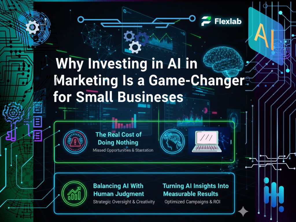 Small business owner analyzing digital growth strategy