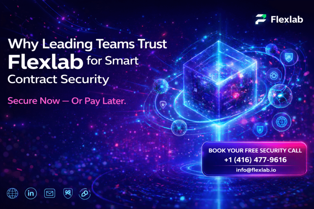 Flexlab's security engineering team collaborating on blockchain audit