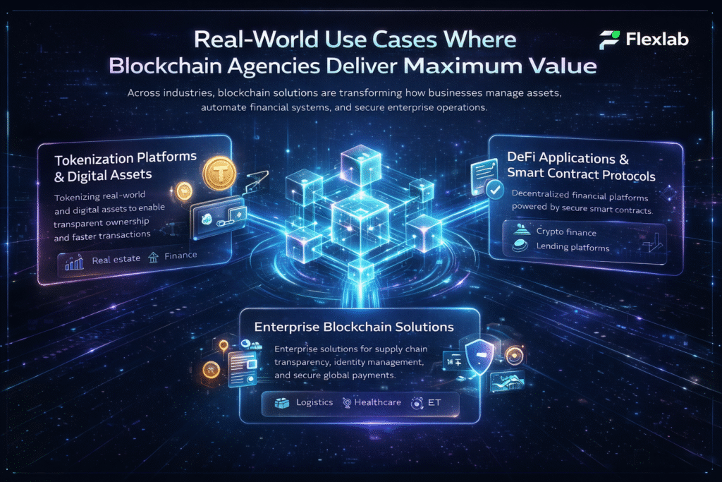 blockchain network visualization with connected nodes