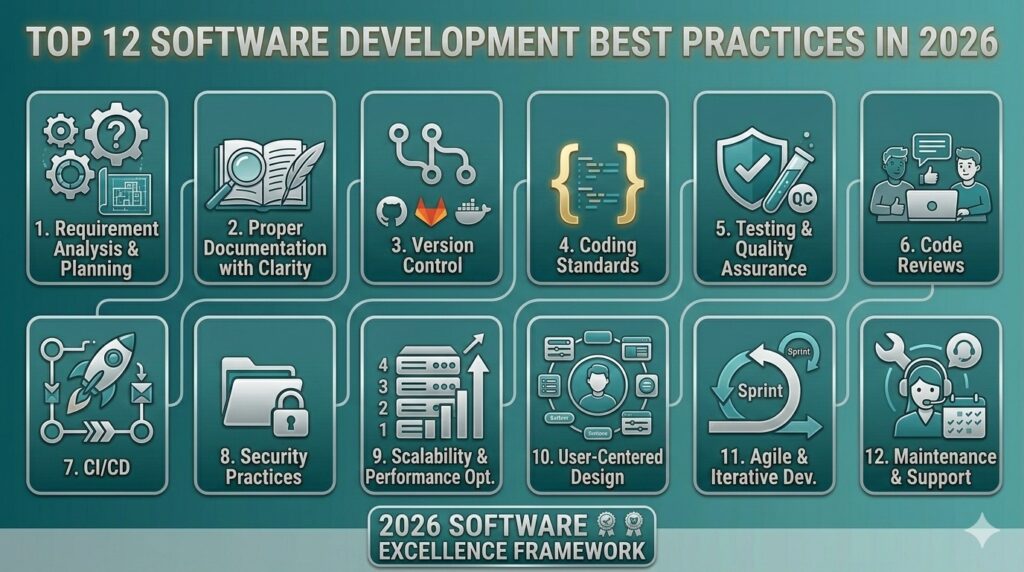 Top 12 Software Development Best Practices in 2026