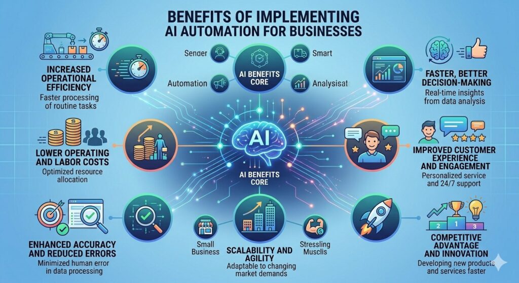Benefits of Implementing AI Automation for Businesses