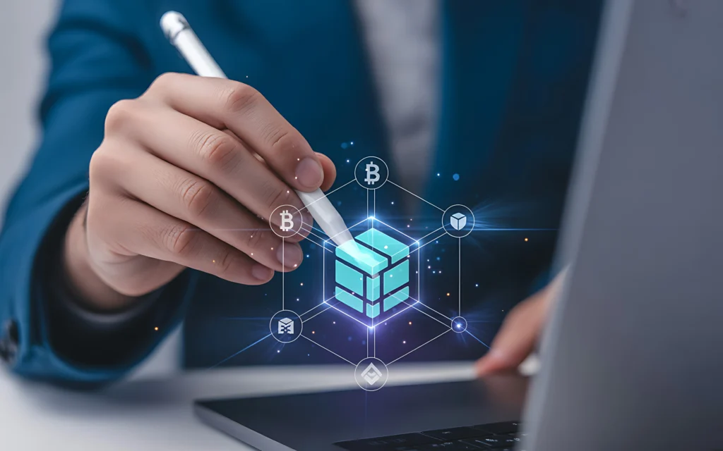 What is a blockchain electronic ledger? 